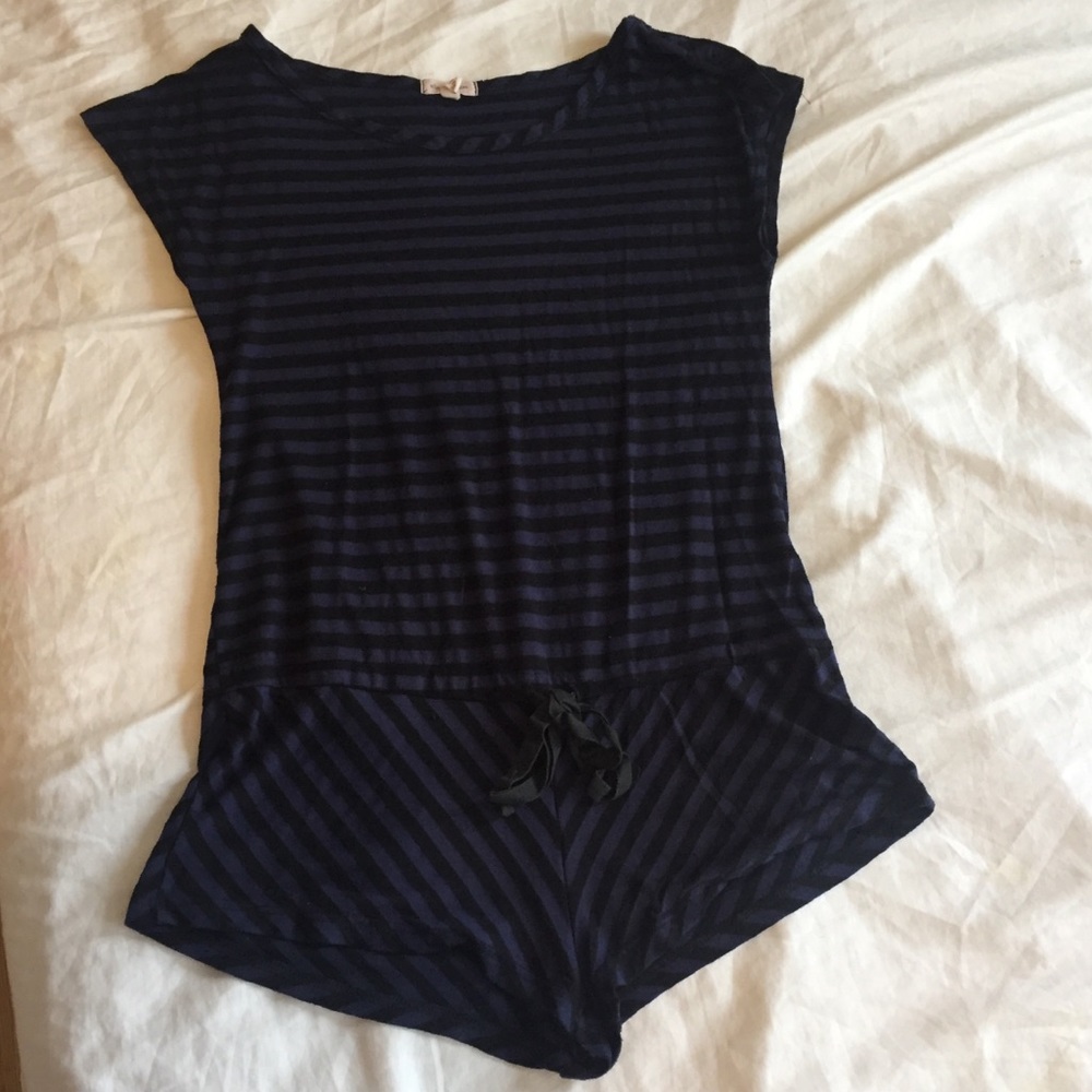 UO/ Silence + noise striped romper, rarely worn!